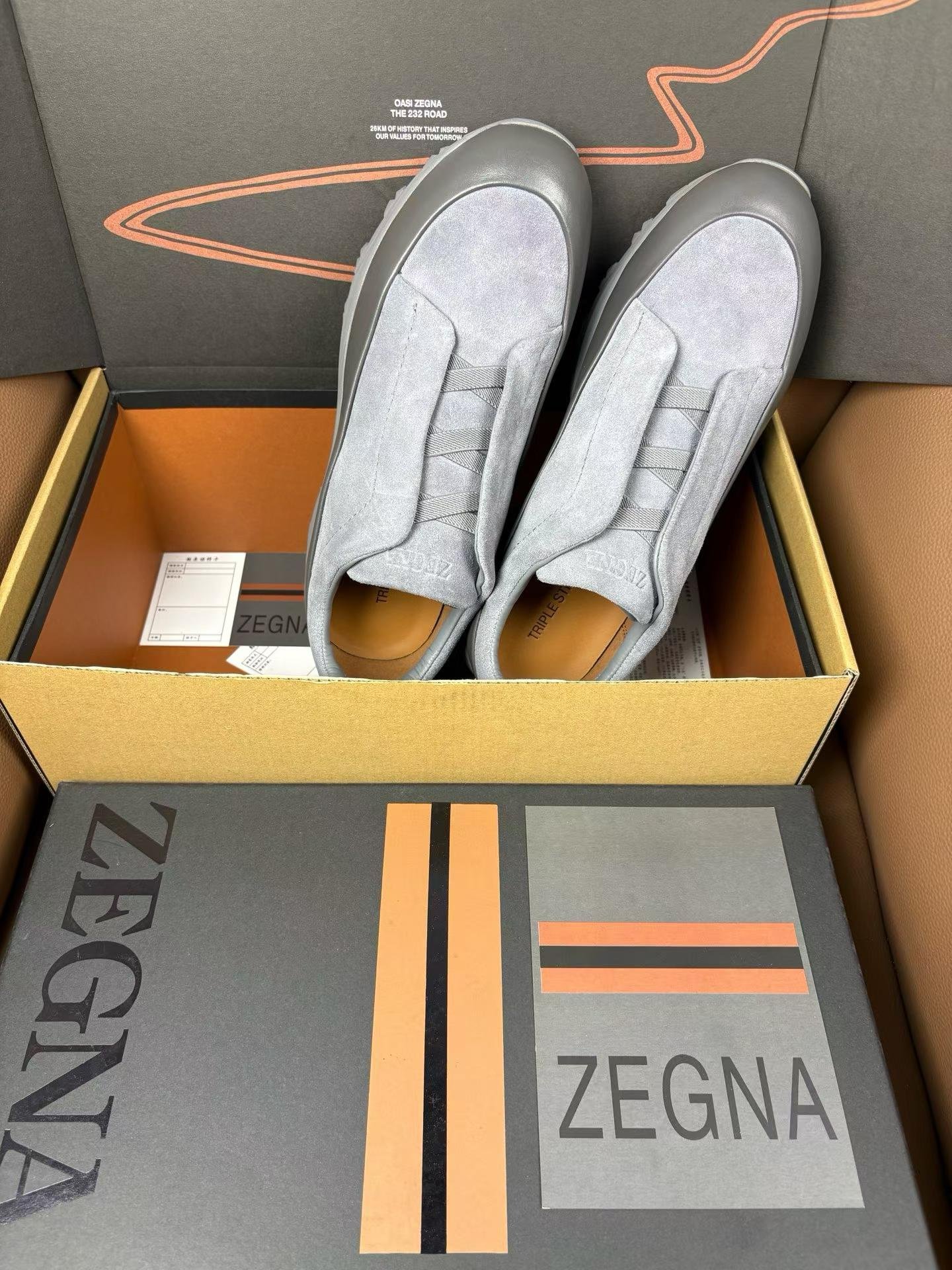 ZEGNA TRIPLE S GREY