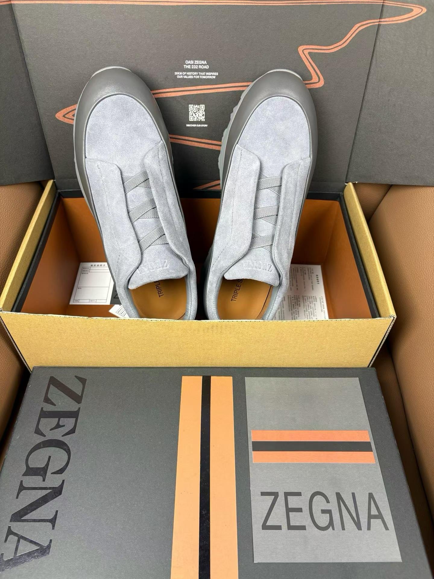 ZEGNA TRIPLE S GREY