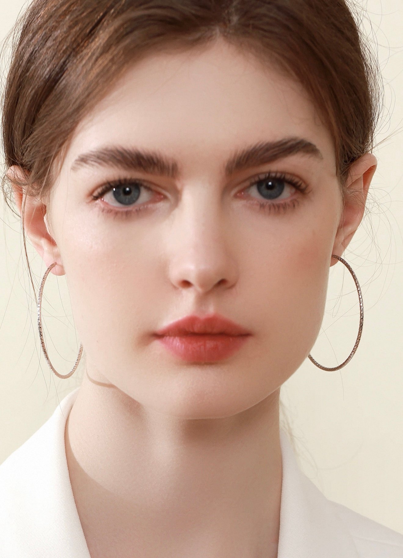 Textured Round Earrings